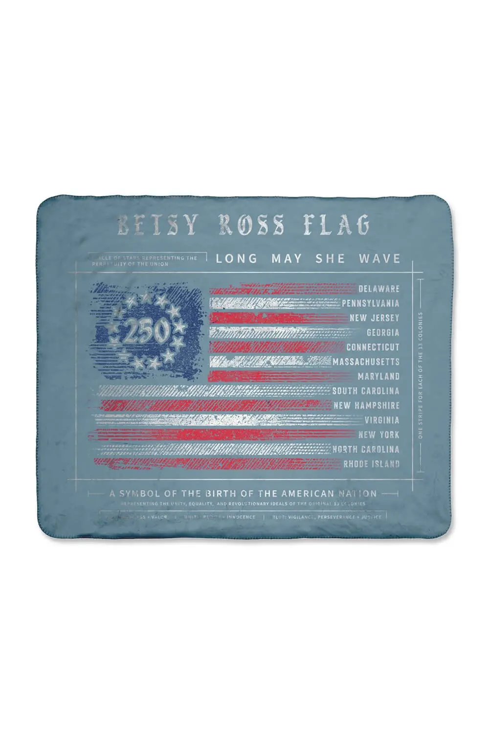 250Th Betsy Ross - Sherpa Blanket 1