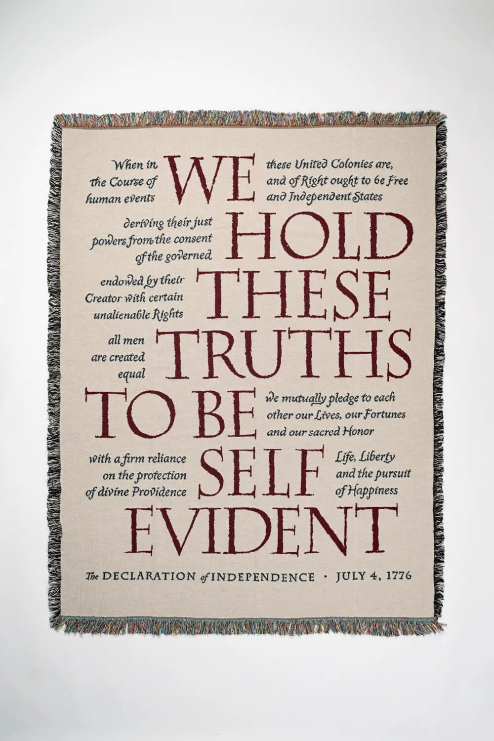 250Th Declaration American Made Woven Blanket 1