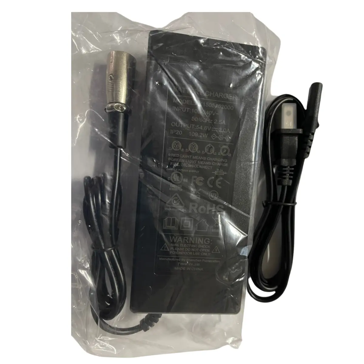 Charger For U7 Electric Bike 54.6V 2A 1