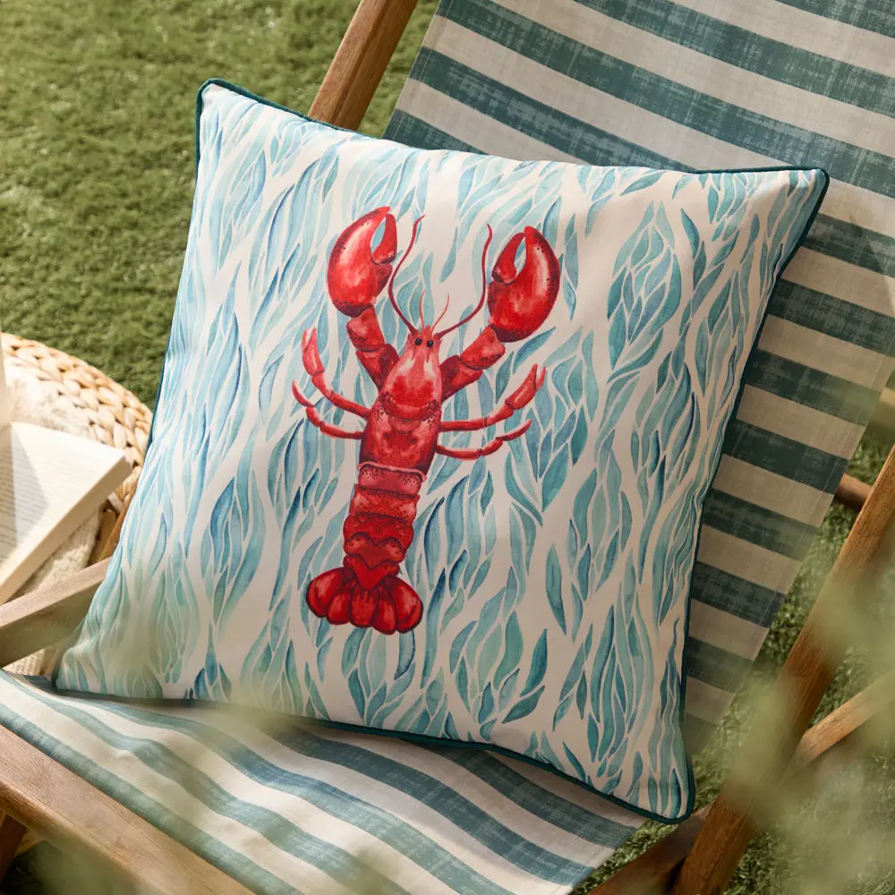 Abersoch Lobster Outdoor Cushion Marine 1