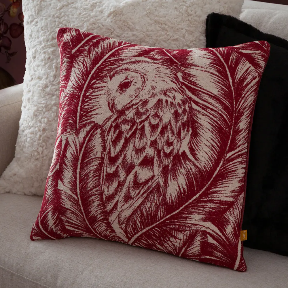 Albus Jacquard Cushion Redwood 1