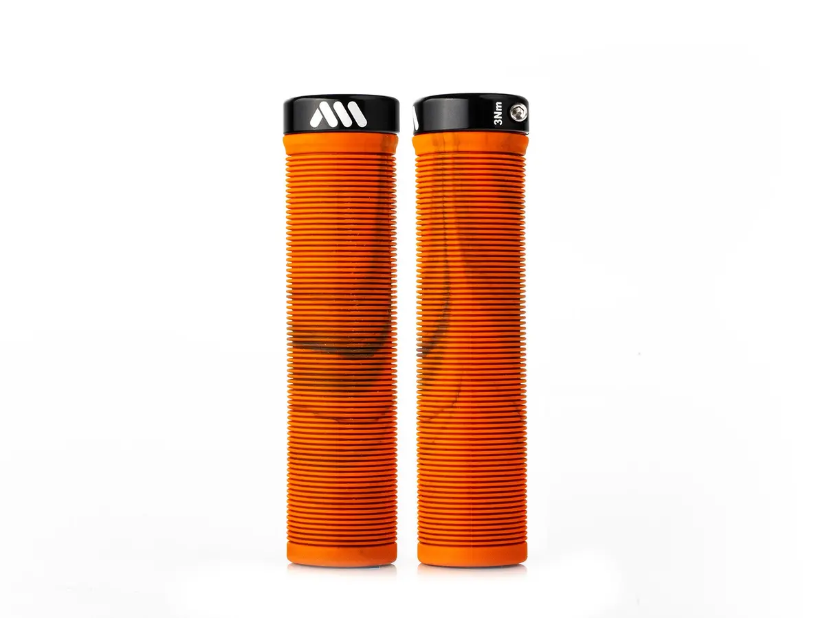 Ams Barcode Grips. Orange Camo 1