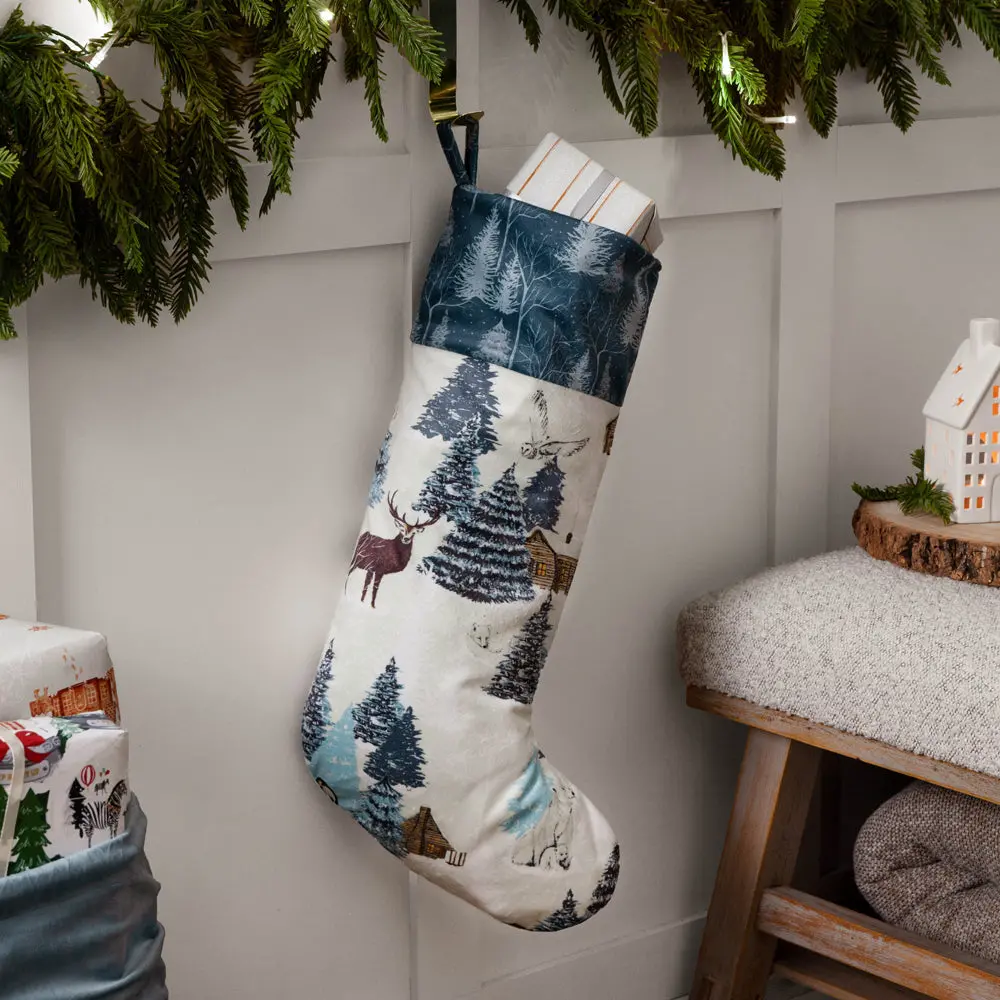 Arcticus Printed Velvet Xmas Stocking Multicolour 1