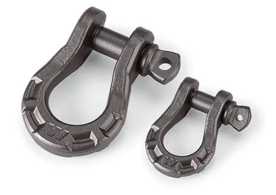 Warn Premium 92093 Black Universal 3/4" Fit Pair Shackles, 18000 Lbs. 1