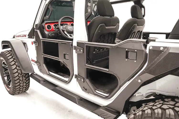 Fab Fours Jl1033-1 Jeep Wrangler Jl 2018-2024 Half Rear Tube Door 2