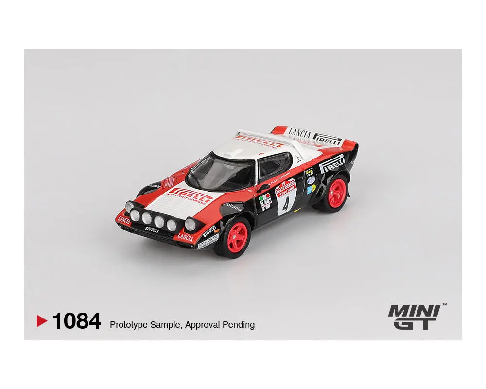 (Preorder) Mini Gt 1:64 Lancia Stratos Hf #4 1978 Rally Sanremo Winner 1