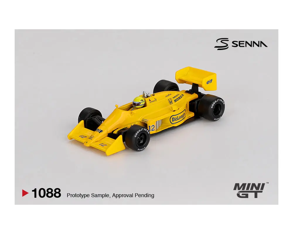 (Preorder) Mini Gt 1:64 Lotus 99T #12 Ayrton Senna 1987 Monaco Grand Prix Winner – Limited Edition 1