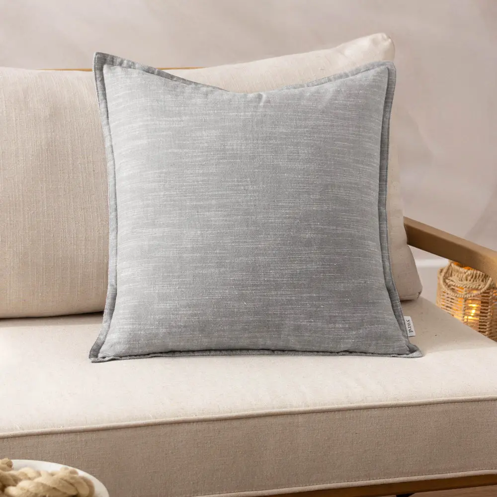 Torresman Cotton Slub Cushion Stone 1