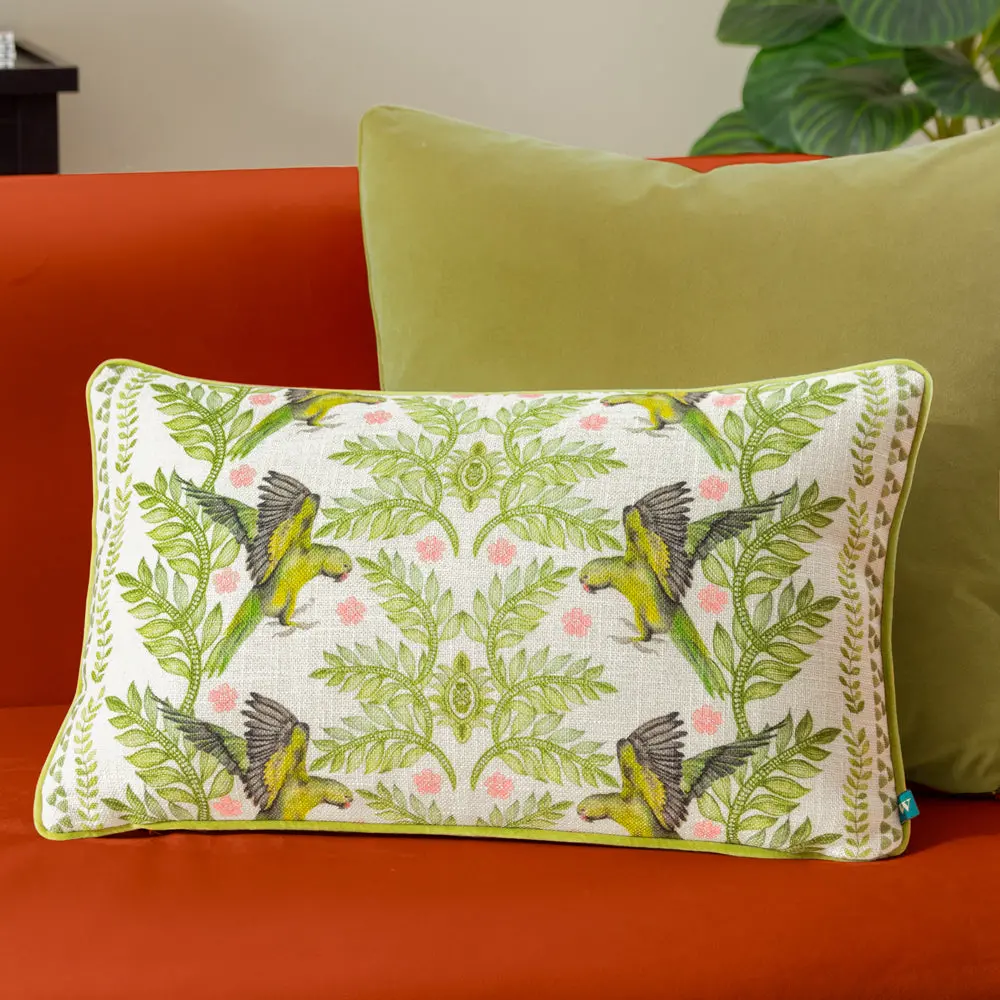 Valera Pedra Parrots Tropical Cushion Multicolour 1