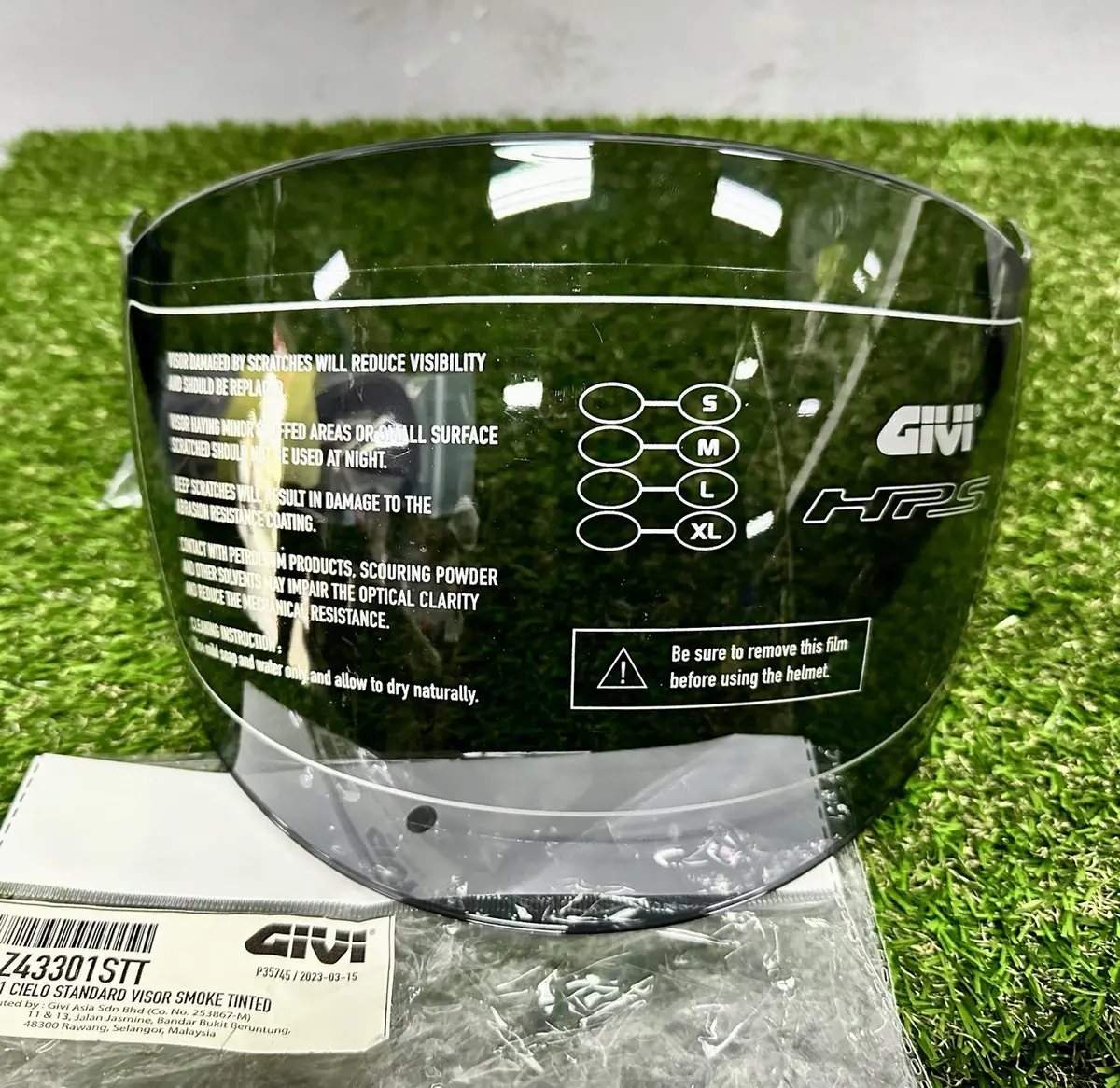 Givi M30.1 Cielo Standard Visor Smoke Tinted - Fg-Z43301stt 1