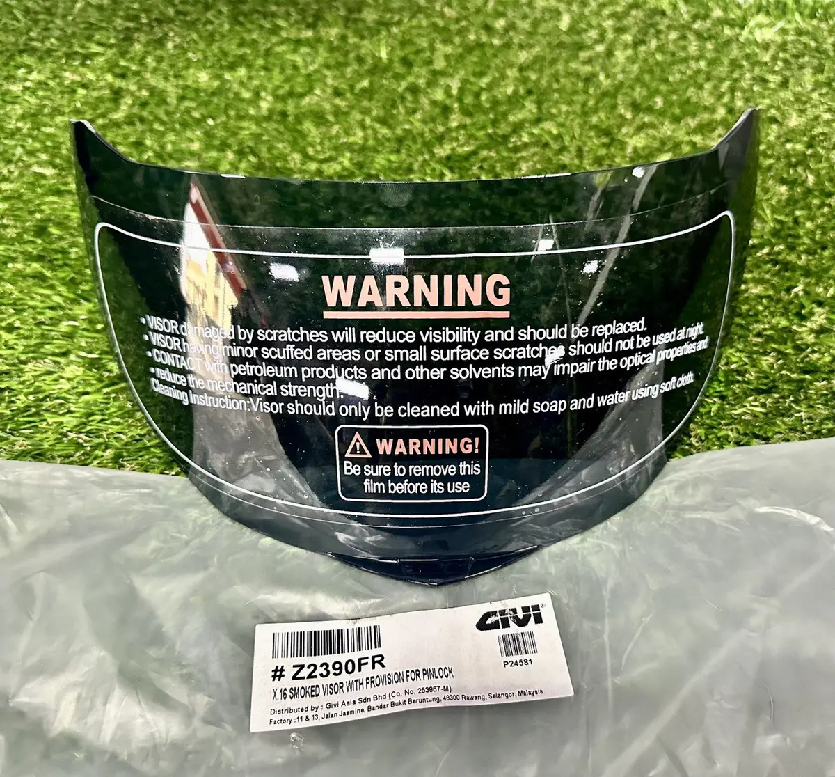 Givi X.16 Smoked Visor With Provision For Pinlock - Fg-Z2390er 1