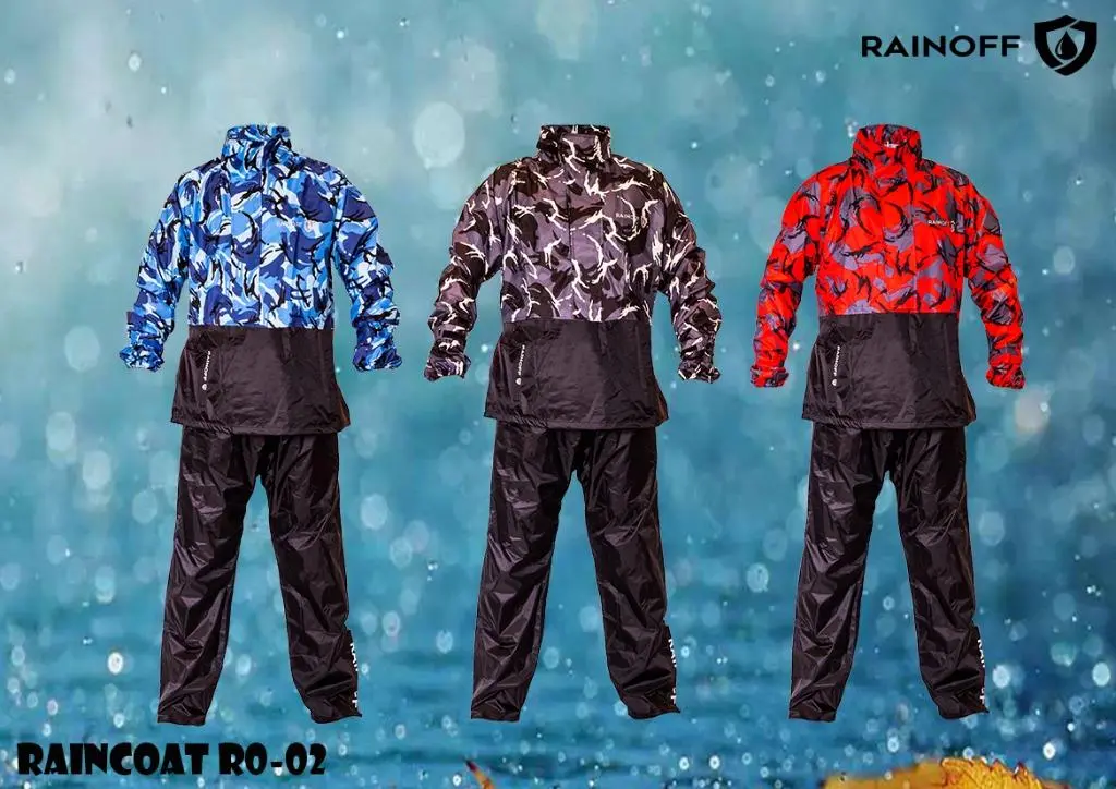 Rainoff Raincoat Ro-02 Camo Design [2Way-One Piece] 1