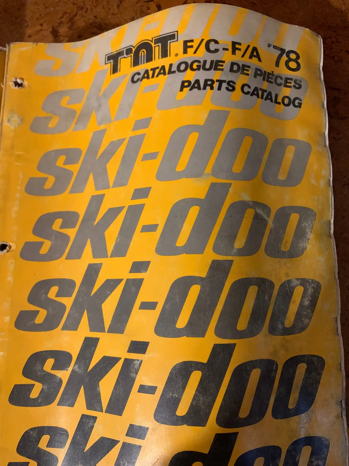 1978 Skidoo Tnt Parts Catalog 1