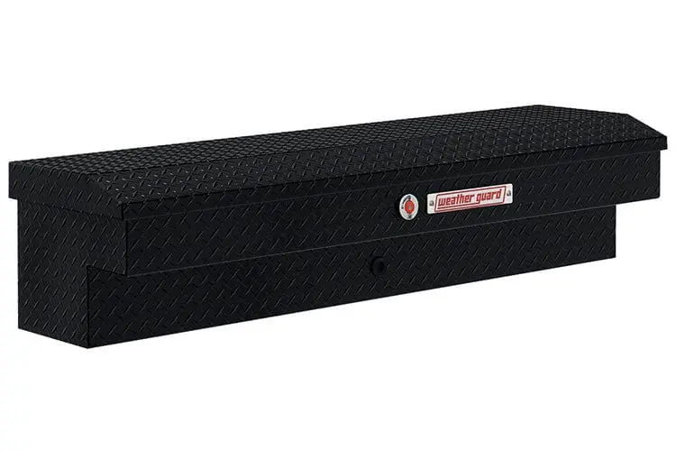 Weather Guard Lo-Side Box 2015-2026 Gmc Sierra 2500Hd/3500Hd 174-5-04 56In Aluminum, Gloss Black, 4.0 Cu Ft 1