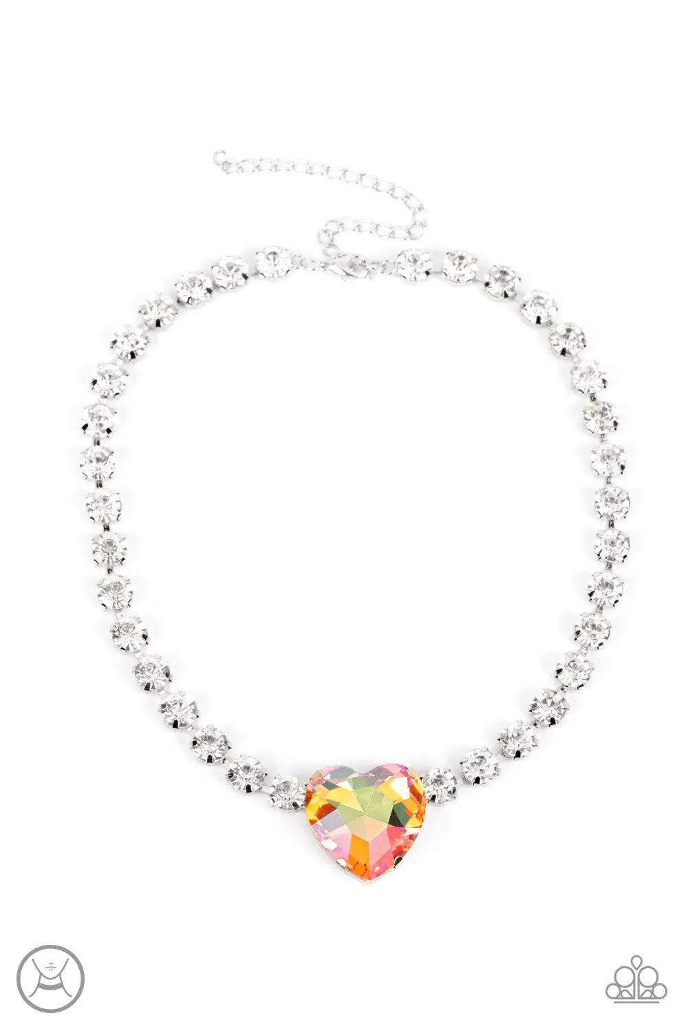 Paparazzi Heart In My Throat - Orange - Life Of The Party October 2022 1